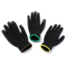 Bester Preis Breathable Schwarz Nylon PU palm Beschichtet Industrial Safety Arbeitshandschuhe